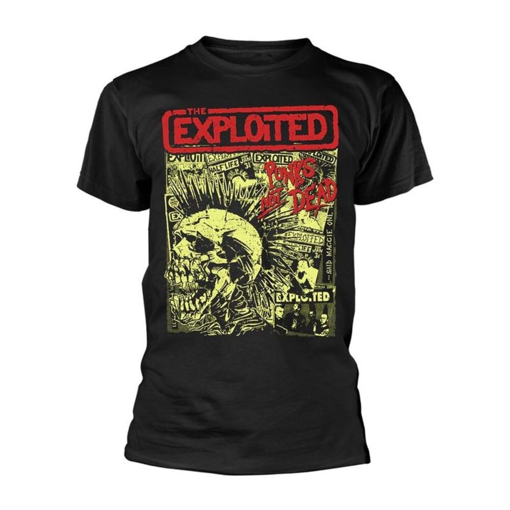 The Exploited Unisex Adult Punks Not Dead T-Shirt / Black